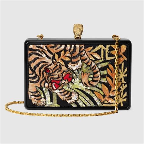 gucci clutch bag tiger|Gucci clutches & evening bags.